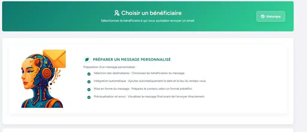Module Envoi d’e-mails – Communication personnalisée avec les bénéficiaires envoi emails